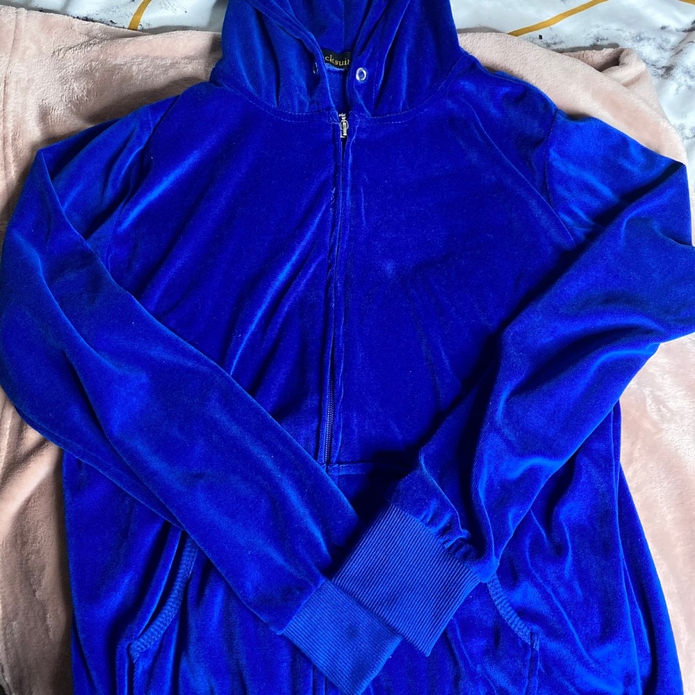 Mid tone blue jacket